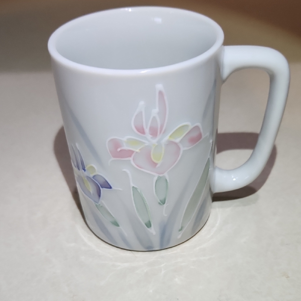 Otagiri Hand Painted Floral Lite Porcelain Mug Made In Japan